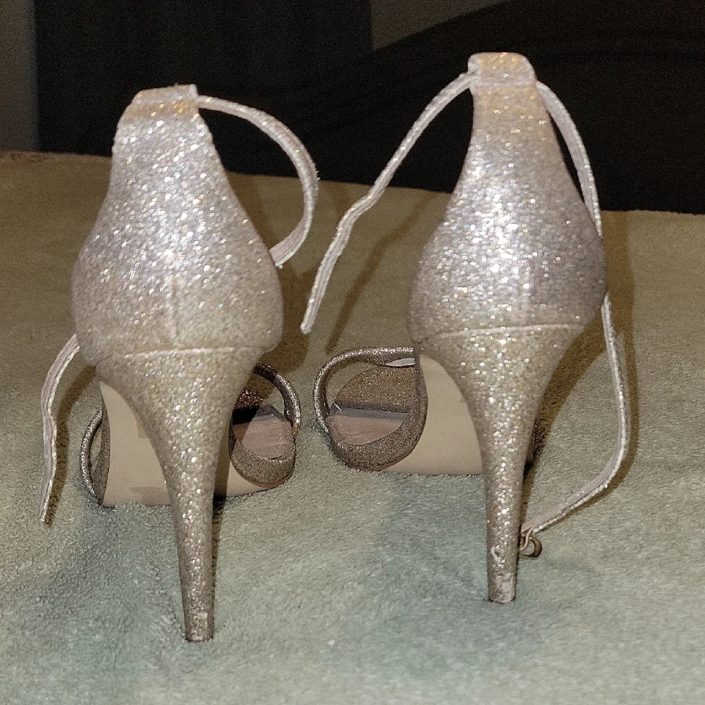 Steve Madden Women's Sparkling Heels - Silver - Picture 4 of 8
